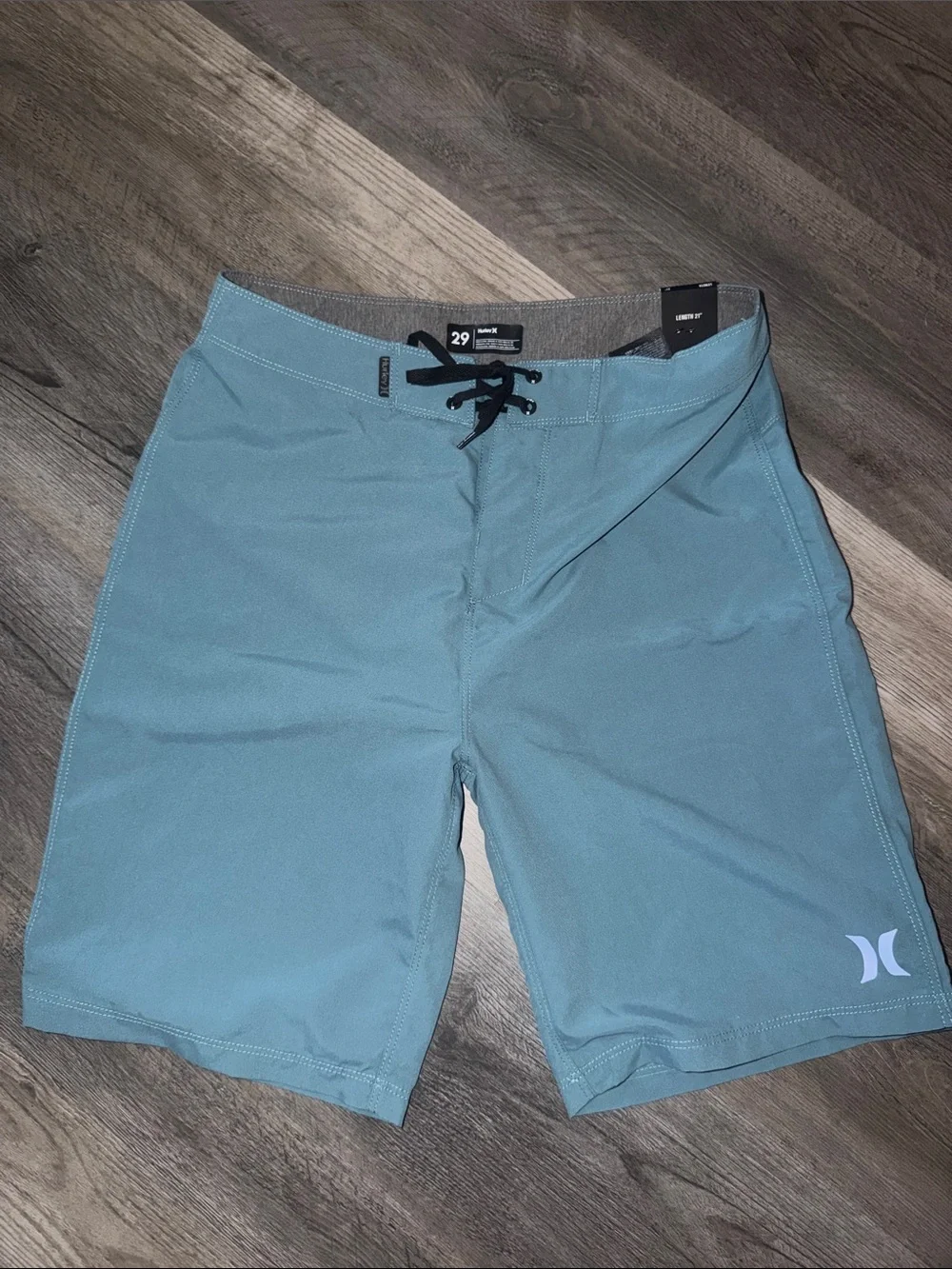 Hurley Men's Teal Lace-Up Boardshorts